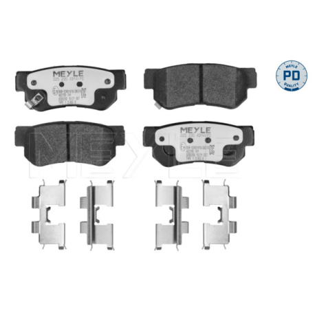 Колодки тормозные дисковые комплект задние MEYLE - 025 235 4314/PD - изображение №1 025 235 4314/PD