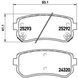 Колодки тормозные дисковые комплект Brembo