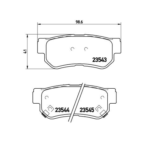 Колодки тормозные дисковые комплект Brembo - P 30 014 - изображение №1 P 30 014
