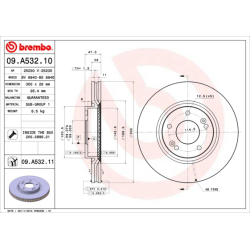 Диск тормозной Brembo
