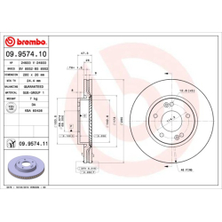 Диск тормозной Brembo