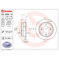 Диск тормозной Brembo