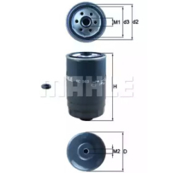 Фильтр топливный Mahle