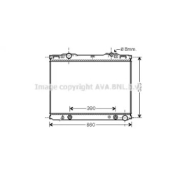 Радиатор охлаждения двигателя AVA QUALITY COOLING