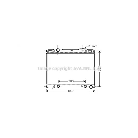 Радиатор охлаждения двигателя AVA QUALITY COOLING KAA2139. Фото 1 KAA2139