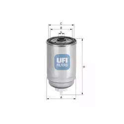 Фільтр паливний UFI