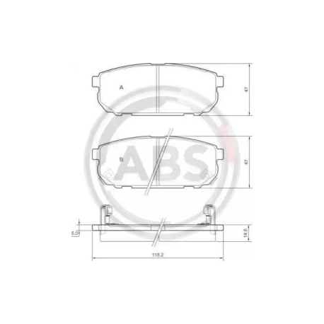 Колодки тормозные дисковые комплект A.B.S. ABS 37362. Фото 1 ABS 37362