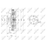 Муфта (сцепление) вентилятора радиатора NRF NF 49608. Фото 1