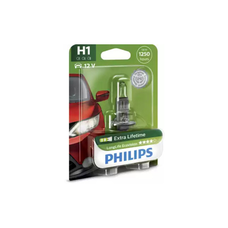 Лампочка H1 (P14,5s, 55 Вт, 12 V) PHILIPS PH 12258LLECOB1. Фото 1 PH 12258LLECOB1