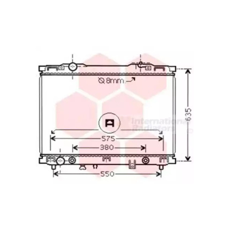 Радіатор охолодження двигуна Van Wezel VZ 83002057. Фото 1 VZ 83002057