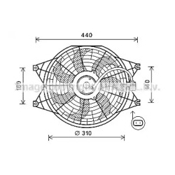Вентилятор радіатора охолодження AVA QUALITY COOLING