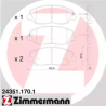 Колодки тормозные дисковые комплект Zimmermann 24351.170.1. Фото 1