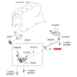 Гайка двигуна 13385-10003 Mobis