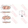 Колодки тормозные дисковые комплект TRW GDB3638. Фото 1