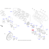 Вкладыши коренные 21020-3C411 Mobis - 210203C411 - схема с каталога 21020D, AKMAPS922