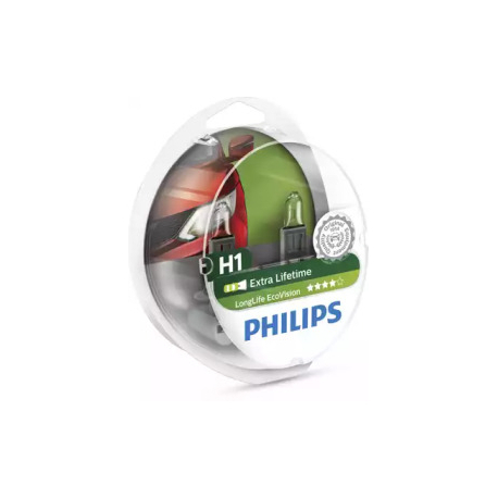Лампочка H1 (P14,5s, 55 Вт, 12 V) PHILIPS PH 12258LLECOS2. Фото 1 PH 12258LLECOS2