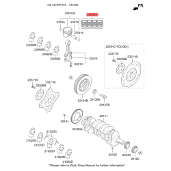 Кольца поршневые 23040-2G500 Mobis