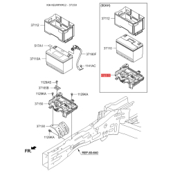 Крепление аккумулятора 37150-2W100 Mobis