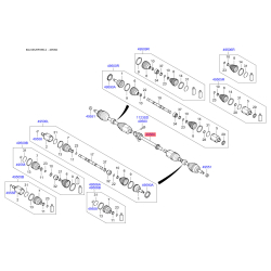 Подушка двигателя 49560-2W150 Mobis