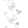 Маточина колеса 52750-2B100 Mobis - 527502B100 - схема з каталогу 52750, AKMAPXMA12