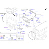 Замок кришки багажника 81230-3Z000 Mobis - 812303Z000 - схема з каталогу 81230A, KKMAPA918