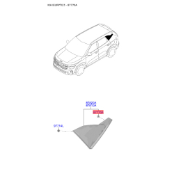Молдинг порога, бампера і крила 87756-2J000 Mobis