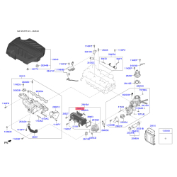Радиатор, рециркуляция ОГ 28461-2F140 Mobis