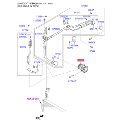 Компрессор кондиционера 97701-2P200 Mobis