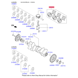 Кольца поршневые 23040-4A920 Mobis