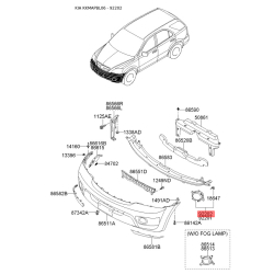 Фара противотуманная правая 92202-3E500 Mobis