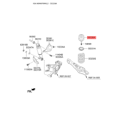 Пилозахисний комплект амортизатора 55326-2W000 Mobis