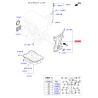 Крышка (фланец) цепи 21350-2G300 Mobis - 213502G300 - схема с каталога 21350F, KEURPD418