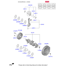 Кольца поршневые 23040-2G200 Mobis
