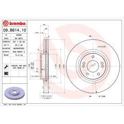 Диск тормозной Brembo