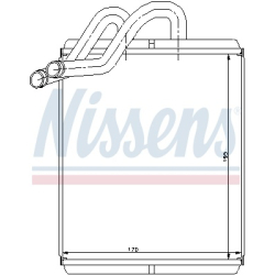 Радиатор печки Nissens