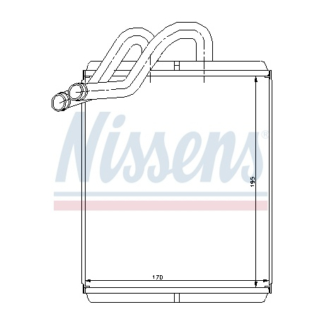 Радиатор печки Nissens - NI 77518 - изображение №1 NI 77518