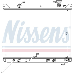 Радиатор охлаждения двигателя Nissens
