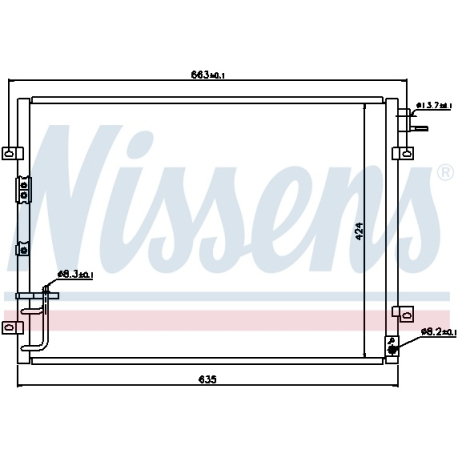 Радиатор кондиционера Nissens - NI 94636 - изображение №1 NI 94636