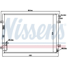 Радиатор кондиционера Nissens - NI 94636 - изображение №1