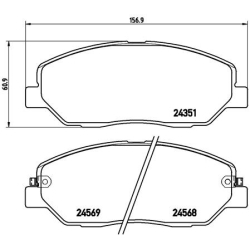 Колодки тормозные дисковые комплект Brembo