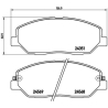 Колодки тормозные дисковые комплект Brembo - P 30 036 - изображение №1