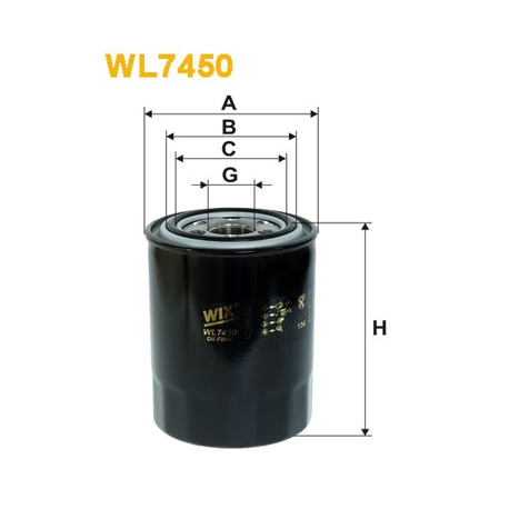 Фільтр масляний WIX - WL7450 - зображення №1 WL7450