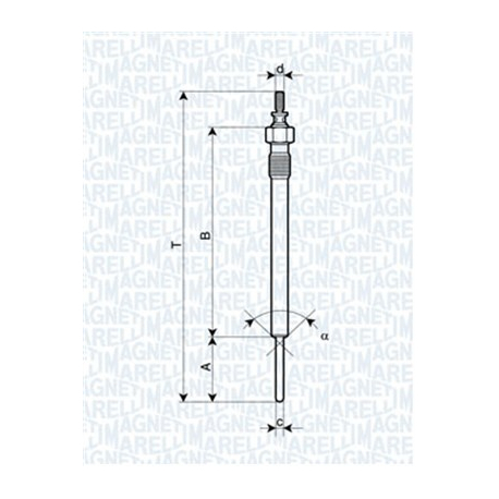 Свеча накаливания Magneti Marelli - MM 062900066304 - изображение №1 MM 062900066304