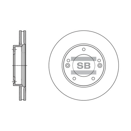 Диск тормозной HI-Q Sangsin Brake - SD2067 - изображение №1 SD2067