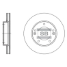 Диск тормозной HI-Q Sangsin Brake - SD2067 - изображение №1