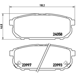 Колодки тормозные дисковые комплект Brembo
