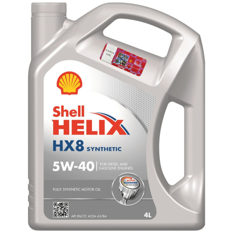 Олія Shell 5W-40 Helix HX8 Synthetic синтетика 4л 550070336