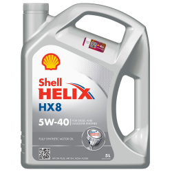 Олія Shell 5W-40 Helix HX8 Synthetic синтетика 5л
