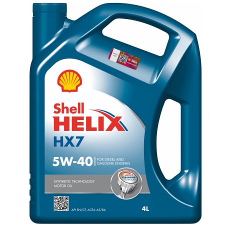 Масло Shell 5W-40 Helix HX7 синтетика 4л 550070319
