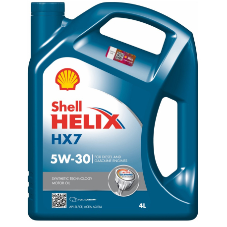 Олія Shell 5W-30 Helix HX7 синтетика 4л 550040004